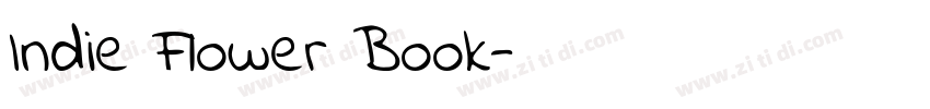 Indie Flower Book字体转换